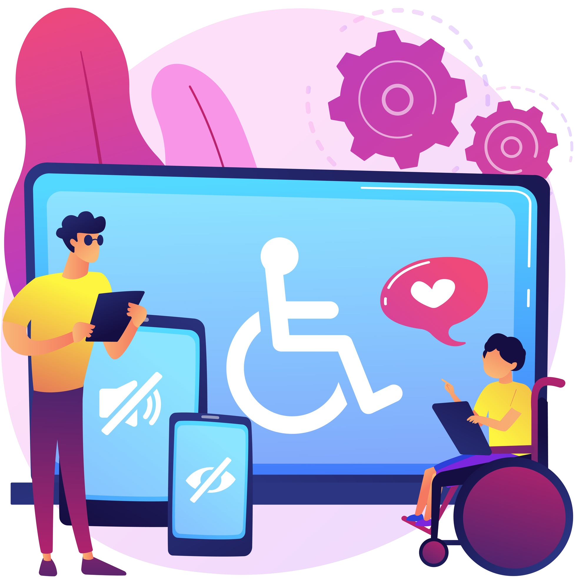 Gráfico com o número de deficientes no Brasil